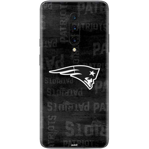 NFL New England Patriots Black & White OnePlus 7 Pro Skin