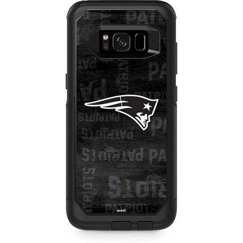 NFL New England Patriots Black & White Otterbox Commuter Galaxy Skin