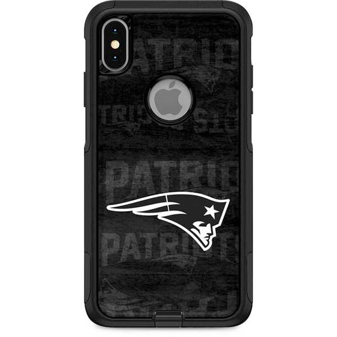 NFL New England Patriots Black & White Otterbox Commuter iPhone Skin