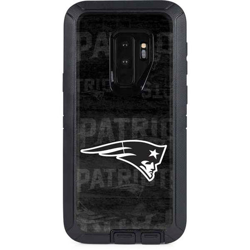 NFL New England Patriots Black & White Otterbox Defender Galaxy Skin