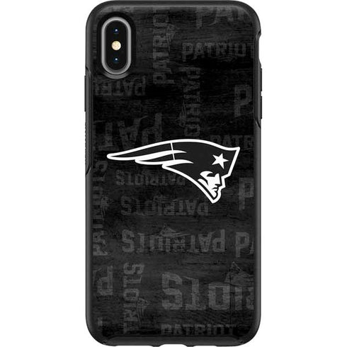 NFL New England Patriots Black & White Otterbox Symmetry iPhone Skin