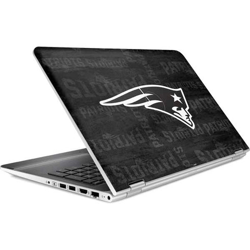 NFL New England Patriots Black & White HP Pavilion Skin