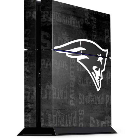 NFL New England Patriots Black & White PS4 Console Skin