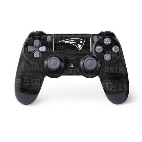 NFL New England Patriots Black & White PS4 Controller Skin