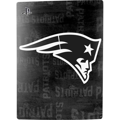 NFL New England Patriots Black & White PS5 Bundle Skin