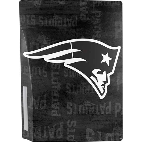 NFL New England Patriots Black & White PS5 Bundle Skin