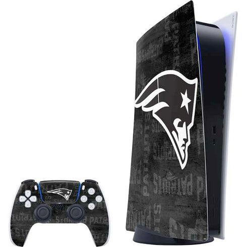 NFL New England Patriots Black & White PS5 Digital Edition Bundle Skin