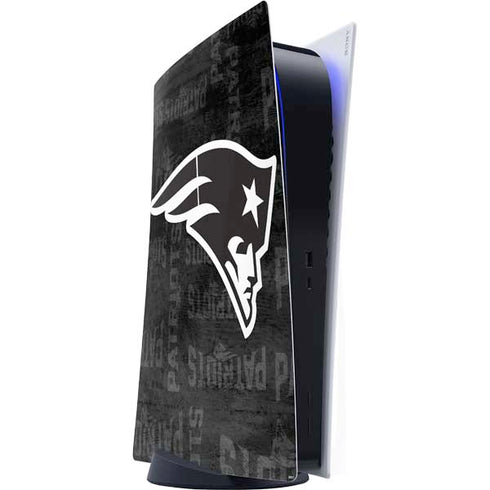 NFL New England Patriots Black & White PS5 Digital Edition Console Skin