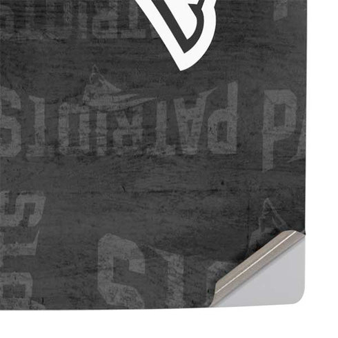 NFL New England Patriots Black & White PS5 Slim Disk Console Skin