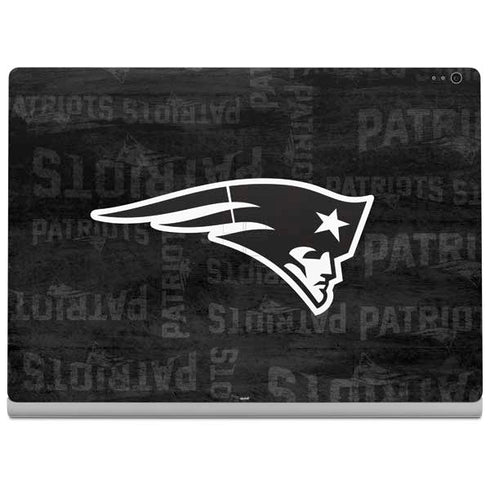 NFL New England Patriots Black & White Surface Book 2 13.5in Skin