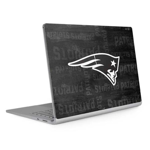 NFL New England Patriots Black & White Surface Book 2 15in Skin