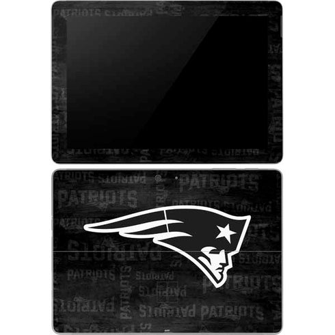 NFL New England Patriots Black & White Surface Go Skin