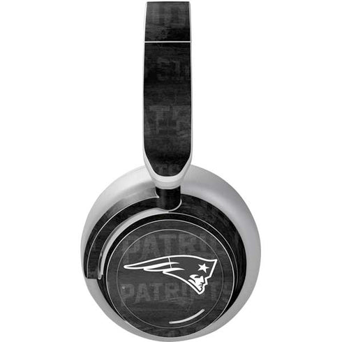 NFL New England Patriots Black & White Surface Headphones Skin