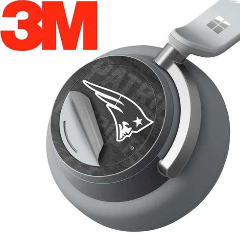 NFL New England Patriots Black & White Surface Headphones Skin