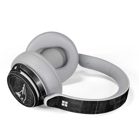 NFL New England Patriots Black & White Surface Headphones Skin