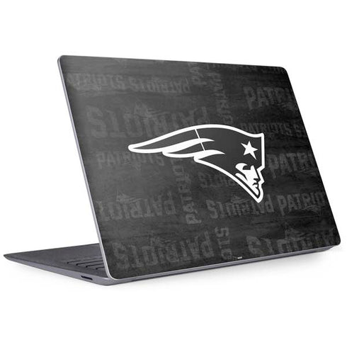 NFL New England Patriots Black & White Surface Laptop 3 13.5in Skin