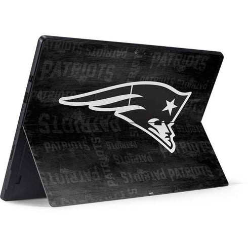 NFL New England Patriots Black & White Surface Pro 6 Skin