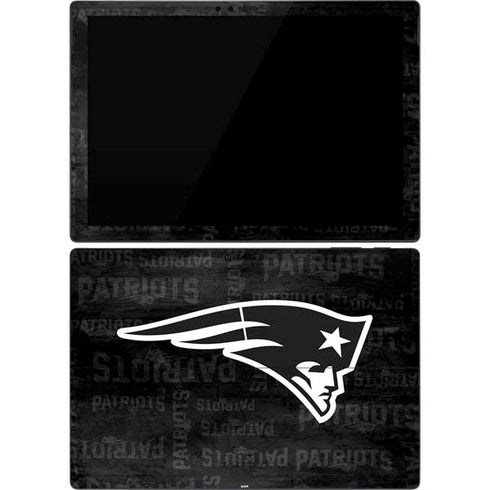 NFL New England Patriots Black & White Surface Pro 7 Skin