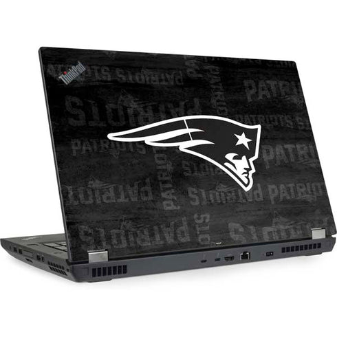 NFL New England Patriots Black & White Lenovo ThinkPad Skin