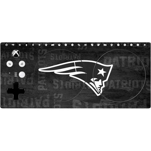 NFL New England Patriots Black & White Xbox Adaptive Controller Skin
