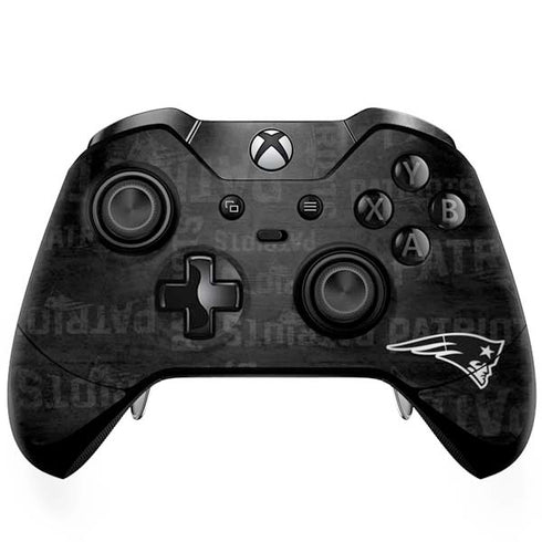 NFL New England Patriots Black & White Xbox One Elite Controller Skin