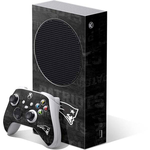 NFL New England Patriots Black & White Xbox Series S Bundle Skin