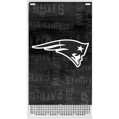 NFL New England Patriots Black & White Xbox Series S Console Skin