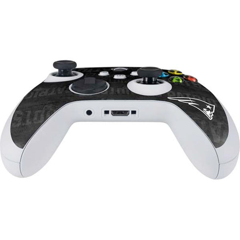 NFL New England Patriots Black & White Xbox Series S Controller Skin