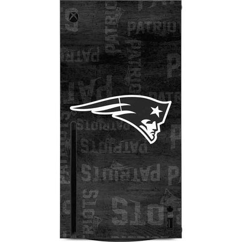 NFL New England Patriots Black & White Xbox Series X Console Skin