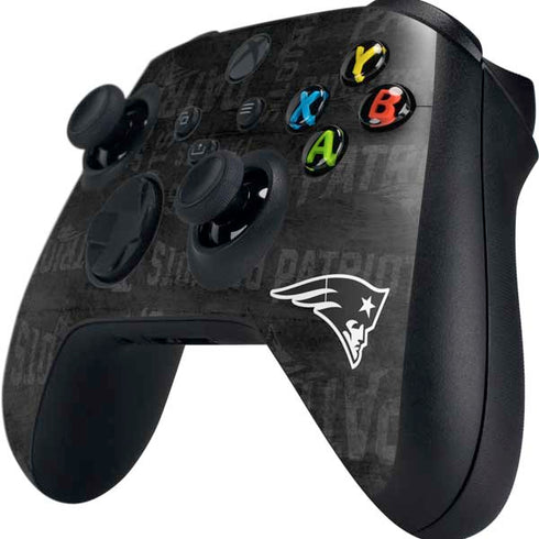 NFL New England Patriots Black & White Xbox Series X Controller Skin