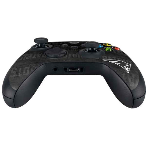 NFL New England Patriots Black & White Xbox Series X Controller Skin