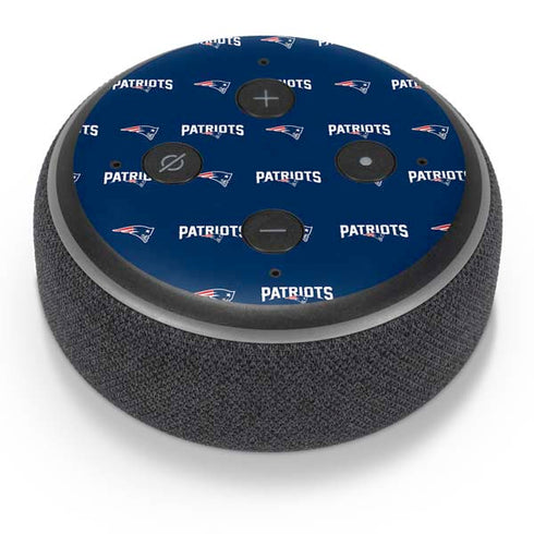 NFL New England Patriots Blitz Series Amazon Echo Dot Skin