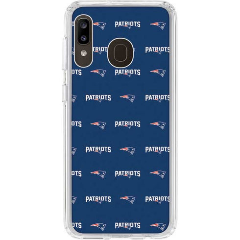 NFL New England Patriots Blitz Series Galaxy A20 Clear Case