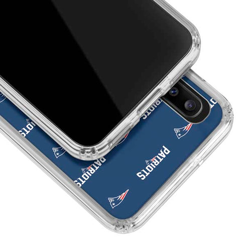 NFL New England Patriots Blitz Series Galaxy A20 Clear Case