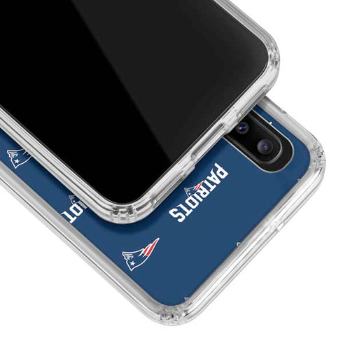 NFL New England Patriots Blitz Series Galaxy A30 Clear Case