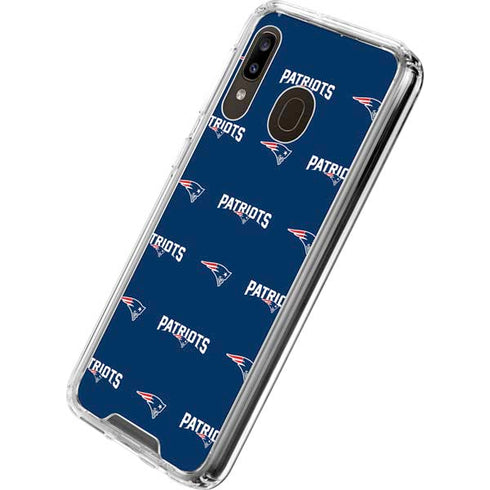 NFL New England Patriots Blitz Series Galaxy A30 Clear Case