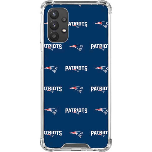 NFL New England Patriots Blitz Series Galaxy A32 5G Clear Case