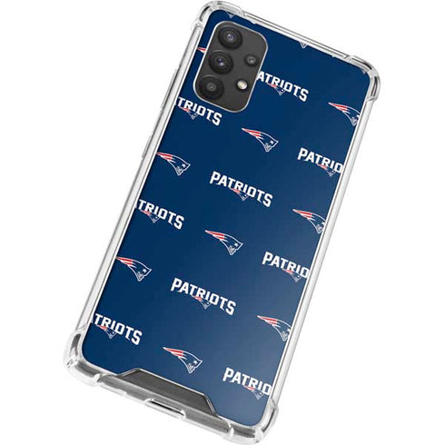 NFL New England Patriots Blitz Series Galaxy A32 5G Clear Case