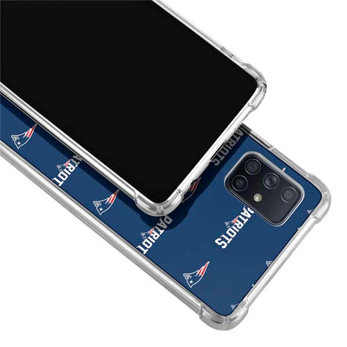 NFL New England Patriots Blitz Series Galaxy A51 5G Clear Case