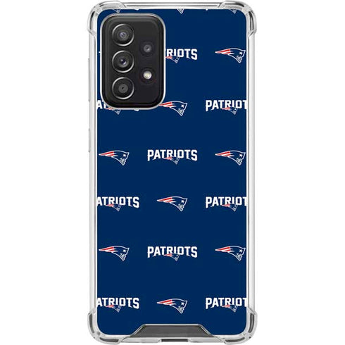 NFL New England Patriots Blitz Series Galaxy A52 5G Clear Case