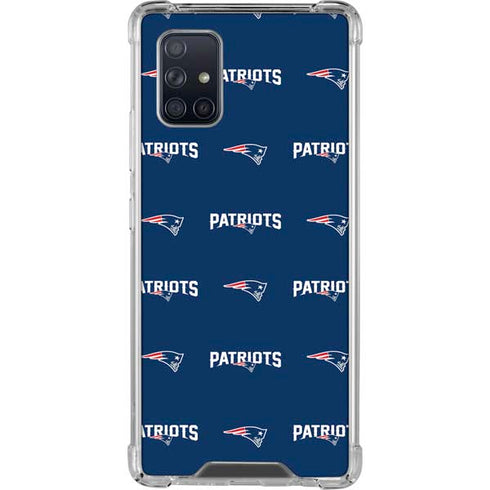 NFL New England Patriots Blitz Series Galaxy A71 5G Clear Case