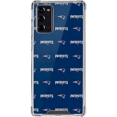 NFL New England Patriots Blitz Series Galaxy Note20 5G Clear Case