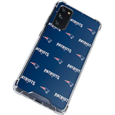 NFL New England Patriots Blitz Series Galaxy S20 FE Clear Case