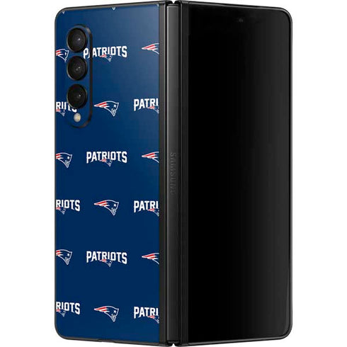 NFL New England Patriots Blitz Series Galaxy Z Fold3 5G Skin