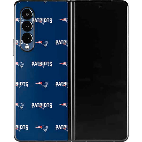 NFL New England Patriots Blitz Series Galaxy Z Fold3 5G Skin