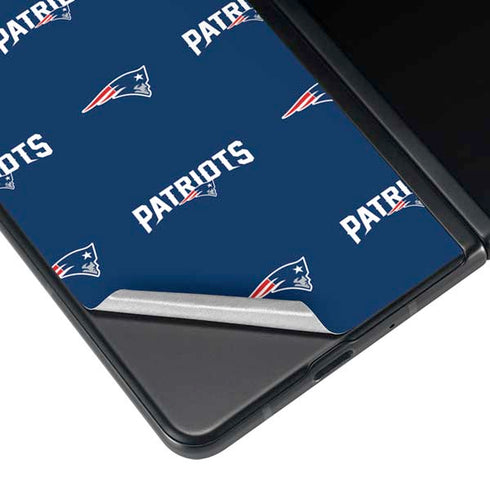 NFL New England Patriots Blitz Series Galaxy Z Fold3 5G Skin
