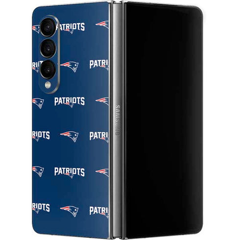 NFL New England Patriots Blitz Series Galaxy Z Fold4 5G Skin