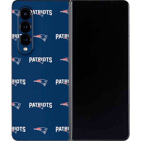 NFL New England Patriots Blitz Series Galaxy Z Fold4 5G Skin