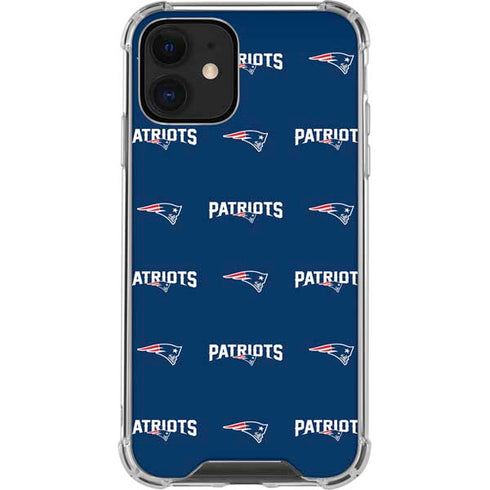 NFL New England Patriots Blitz Series iPhone 12 Mini Clear Case