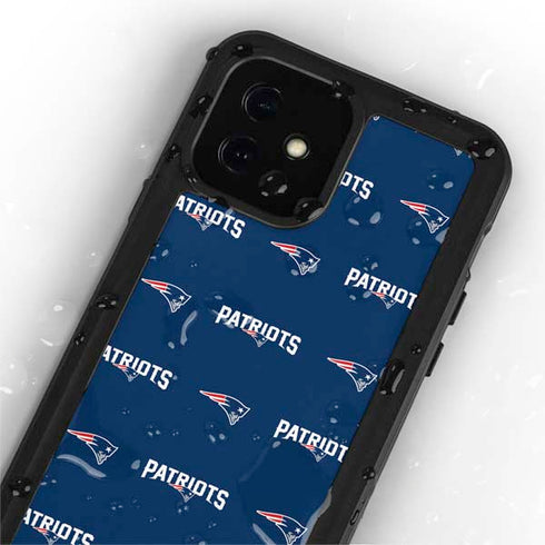 NFL New England Patriots Blitz Series iPhone 12 Mini Waterproof Case
